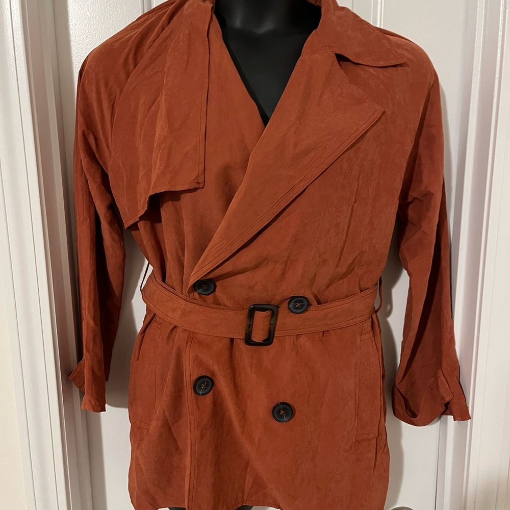 NWT Rust Lightweight Entro Shacket Size L